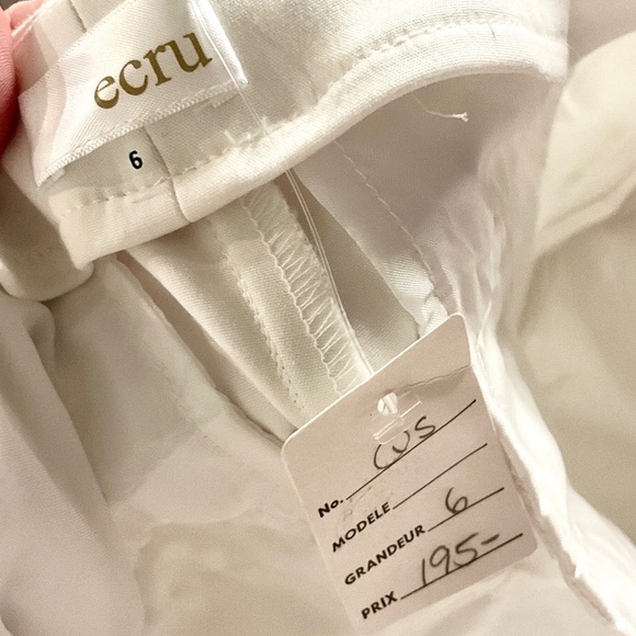 NWT Ecru Ankle Sailor Trousers Pants Off-White/Vanilla/Cream Flare Sz 4 or 6 - Picture 3 of 13